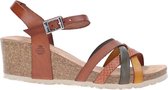 Yokono Cadiz Sandalen Hak - cognac - Maat 42