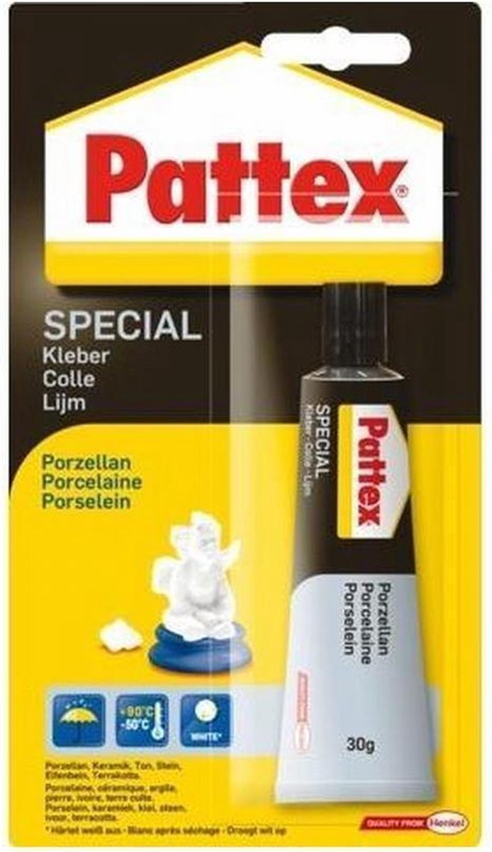 Bron Calamiteit pols Pattex Speciaallijm voor porselein | bol.com