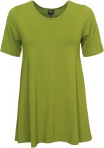 Zazou-A-lijn-shirt-korte-mouw-olivegreen