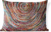 Buitenkussens - Tuin - Rond gekleurd tapijt - 60x40 cm