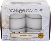 Yankee Candle - Wedding Day Candle ( svatební den ) - Aromatické čajové svíčky ( 12 ks )