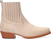 Shabbies Dames Enkellaarsjes 18202060 - Beige - Maat 40