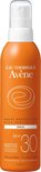 Oranje spuitbus Avène zonbescherming, SPF 30, 'HAUTE PROTECTION HIGH PROTECTION SPRAY'.