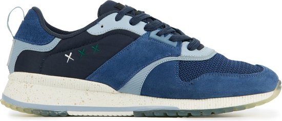 Scotch \u0026 Soda Mannen Suède Lage sneakers / Herenschoenen Vivex XXX - Blauw  - Maat 43 | bol.com