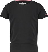 Vingino T-shirt Essentials Meisjes Katoen Zwart Maat 140