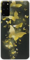 ADEL Siliconen Back Cover Softcase Hoesje voor Samsung Galaxy S20 FE - Vlinder Goud