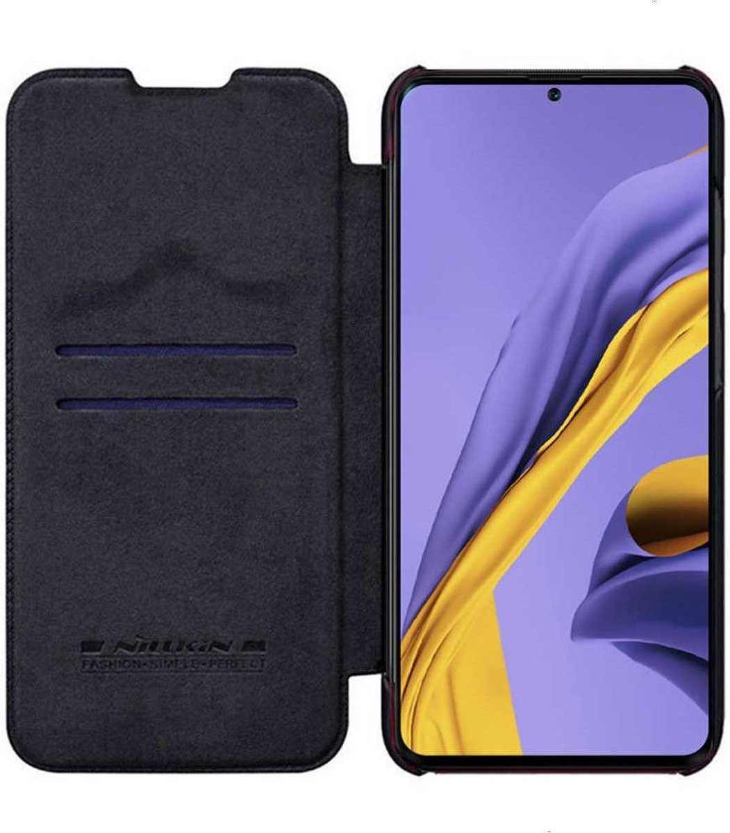 Nillkin Qin PU Leather Book Case - Samsung Galaxy A51 - Zwart