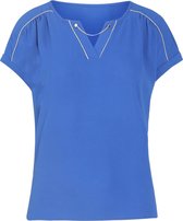 Cassis - Female - T-shirt met kettinkje  - Bic blauw
