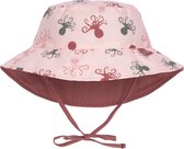 Lässig - Omkeerbare UV Bucket hoed voor baby's - Octopus - Roze - maat 9-12M (48-49CM)