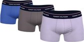 Tommy Hilfiger 3-pack boxershorts trunk - blauw/grijs/paars