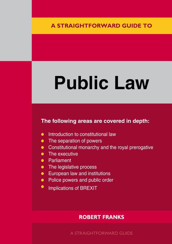 A Straightforward Guide to Public Law - cover
