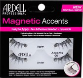 Ardell Professional Magnetic Double Strip Accents Lashes  - 001 Accents  - Magnetische nepwimpers - Set kunstwimpers - Zwart