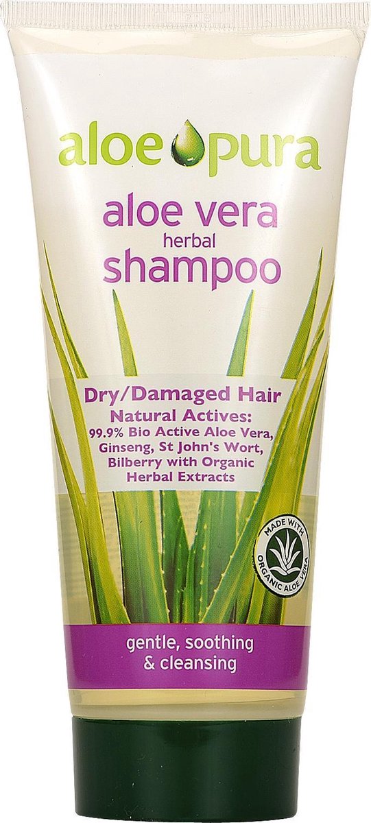 Aloё Pura Organic Aloё Vera Herbal For Normal Hair Or Frequent use - 200 ml - Shampoo