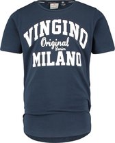 Vingino T-shirt Milano Jongens Katoen Marineblauw Maat 128