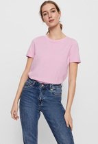 Vero Moda T-shirt Vmpaula S/s T-shirt Ga Noos 10243889 Pastel Lavender Dames Maat - M