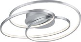 LED Plafondlamp - Trinon Gilo - 38W - Warm Wit 3000K - Dimbaar - Rond - Mat Nikkel - Aluminium