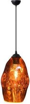 LED Hanglamp - Meteorum - Ovaal - Koper Glas - E27