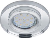 Spot Armatuur GU10 - Trinon Panomi - Inbouw Rond - Mat Chroom - Aluminium - Ø90mm