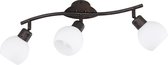 LED Plafondspot - Trinon Frudo - 12W - E14 Fitting - Warm Wit 3000K - 3-lichts - Rond - Roestkleur - Aluminium