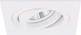 Torino - Inbouwspot Wit Vierkant - Kantelbaar - 1 Lichtpunt - 93x93mm