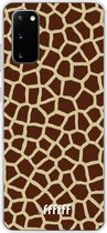 Samsung Galaxy S20 Hoesje Transparant TPU Case - Giraffe Print #ffffff