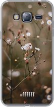 Samsung Galaxy J3 (2016) Hoesje Transparant TPU Case - Flower Buds #ffffff
