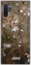 Samsung Galaxy Note 10 Plus Hoesje Transparant TPU Case - Flower Buds #ffffff