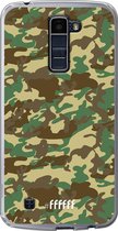 LG K10 (2016) Hoesje Transparant TPU Case - Jungle Camouflage #ffffff