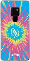 Huawei Mate 20 Hoesje Transparant TPU Case - Flower Tie Dye #ffffff