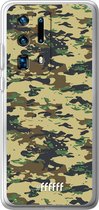 Huawei P40 Pro+ Hoesje Transparant TPU Case - Desert Camouflage #ffffff