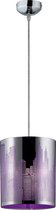 LED Hanglamp - Hangverlichting - Trinon Cotin - E27 Fitting - Rond - Mat Lila - Aluminium