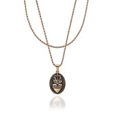 Croyez Jewelry | Sacred Heart Rosegold Layerup | Rope / 55cm / 55cm