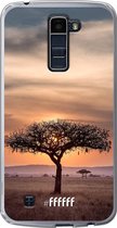 LG K10 (2016) Hoesje Transparant TPU Case - Tanzania #ffffff