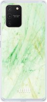 Samsung Galaxy S10 Lite Hoesje Transparant TPU Case - Pistachio Marble #ffffff