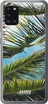Samsung Galaxy A31 Hoesje Transparant TPU Case - Palms #ffffff