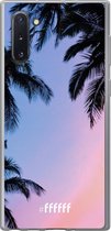 Samsung Galaxy Note 10 Hoesje Transparant TPU Case - Sunset Palms #ffffff