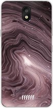LG K30 (2019) Hoesje Transparant TPU Case - Purple Marble #ffffff