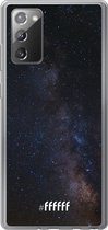 Samsung Galaxy Note 20 Hoesje Transparant TPU Case - Dark Space #ffffff