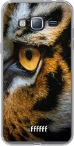 Samsung Galaxy J3 (2016) Hoesje Transparant TPU Case - Tiger #ffffff