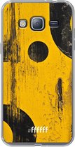 Samsung Galaxy J3 (2016) Hoesje Transparant TPU Case - Black And Yellow #ffffff