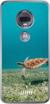 Motorola Moto G7 Hoesje Transparant TPU Case - Turtle #ffffff