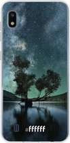Samsung Galaxy A10 Hoesje Transparant TPU Case - Space Tree #ffffff