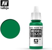 Vallejo 70936 Model Color Transparent Green - Acryl Verf flesje