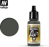 Vallejo 71019 Model Air Camouflage Dark Green - Acryl Verf flesje