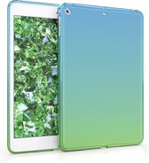 kwmobile hoes voor Apple iPad Mini 2 / iPad Mini 3 - siliconen beschermhoes voor tablet - Tweekleurig design - blauw / groen / transparant