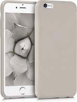 kwmobile telefoonhoesje voor Apple iPhone 6 / 6S - Hoesje voor smartphone - Back cover in mat beige