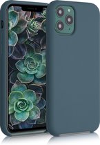 kwmobile telefoonhoesje voor Apple iPhone 11 Pro - Hoesje met siliconen coating - Smartphone case in leisteen