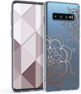 kwmobile telefoonhoesje voor Samsung Galaxy S10 - Hoesje voor smartphone - Bloementweeling design