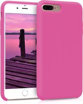 kwmobile telefoonhoesje voor Apple iPhone 7 Plus / 8 Plus - Hoesje met siliconen coating - Smartphone case in karmijnroze