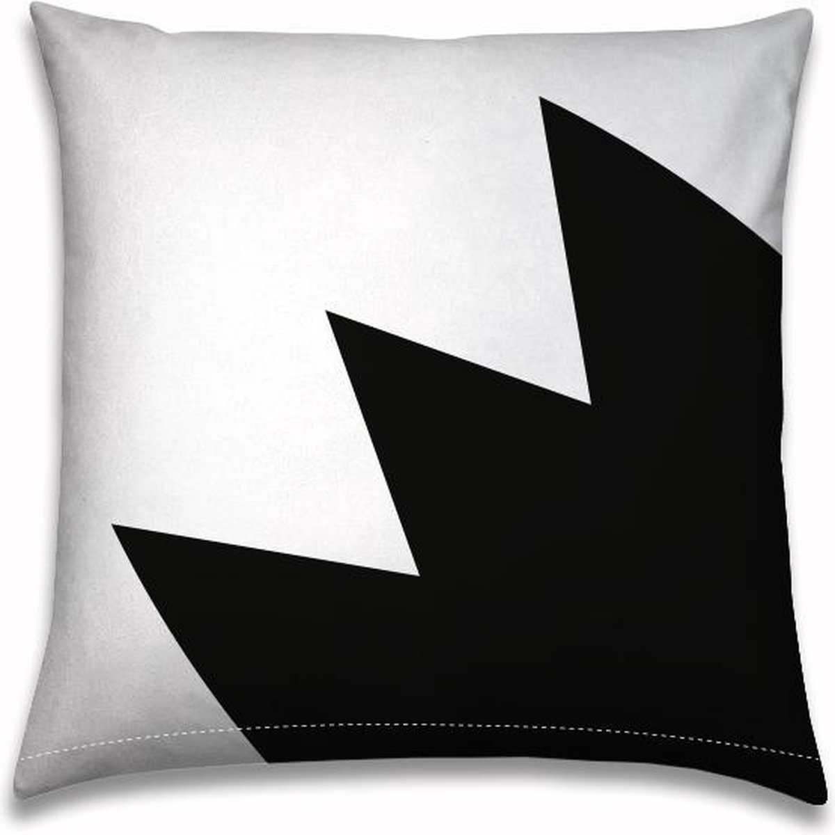 Buitenkussen | 50x50cm | Zwart-wit | Tulp Stilistisch |Outdoor |Tuinkussen | Sloepkussen | Bootkussen